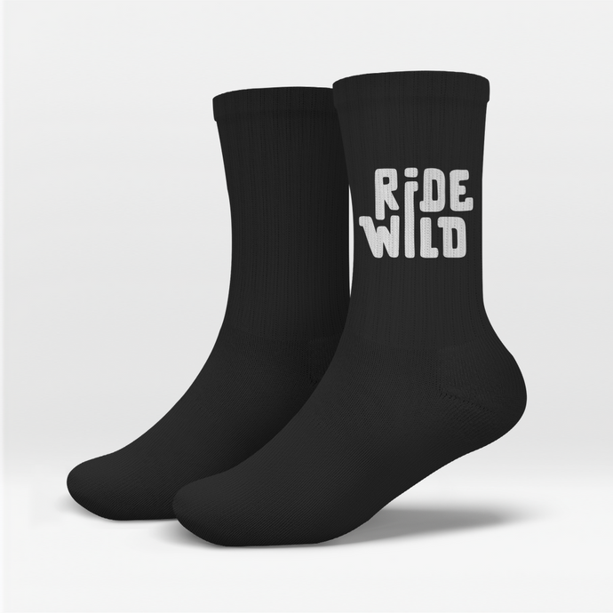 RideWild Blackout Crew Socks
