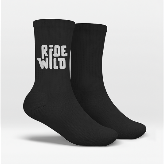 RideWild Blackout Crew Socks