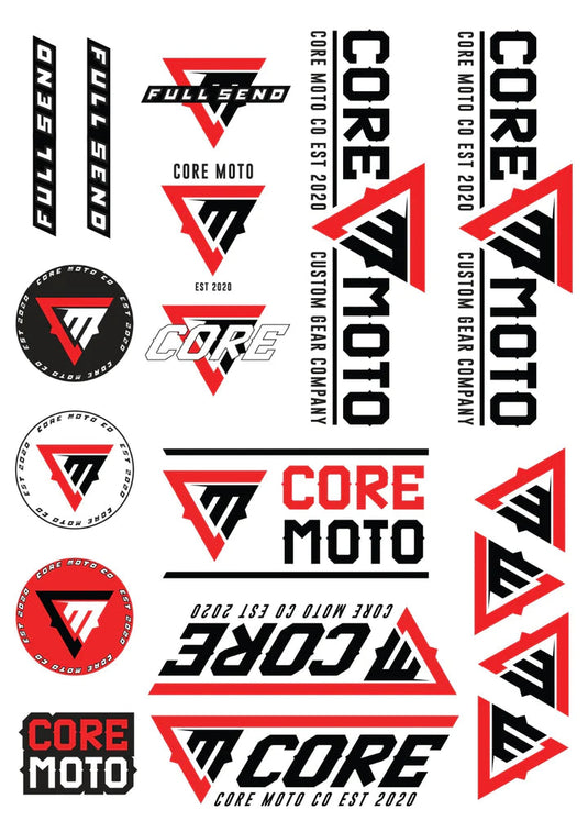 Core Moto Stickerbogen